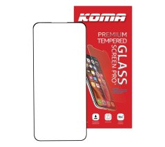 KOMA Tvrdené sklo Full Cover pre Samsung S22, 3D zaoblenie, tvrdosť 9H