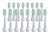 KOMA NK05 - Súprava 16 ks náhradných certifikovaných hlavíc ku kefkám Philips Sonicare OPTIMAL WHITE HX6064