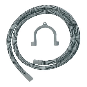 KOMA VH35RK - Abflussschlauch 3,5 m mit Schlauchschelle + Halter