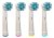 KOMA NK01 - Zertifizierte Ersatzköpfe für Braun Oral-B Cross Action Zahnbürsten, 4 Stück