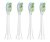 KOMA NK17 - Náhradné hlavice kompatibilné so zubnými kefkami Philips Sonicare Plaque Defense HX9044, 4ks