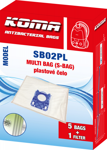 SB02PL - Zubehörsatz für Electrolux, AEG, Philips Staubsauger, 15 Staubsaugerbeutel, 1 Hepa-Filter