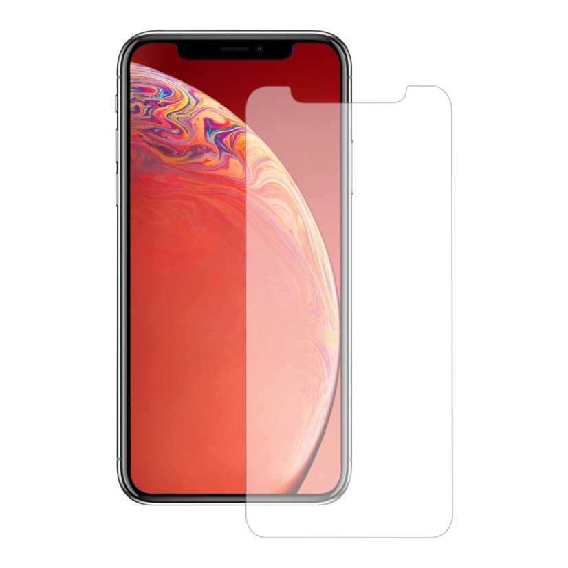 KOMA Gehärtetes Schutzglas für iPhone XR, 2,5 D Rundung, 9H Härte