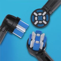 KOMA NK22 - Náhradní hlavice kompatibilní s Braun Oral-B iO Gentle Care, černé, 4ks