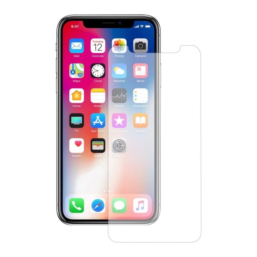 KOMA Gehärtetes Schutzglas für iPhone 12 Pro Max, 2,5 D Rundung, 9H Härte